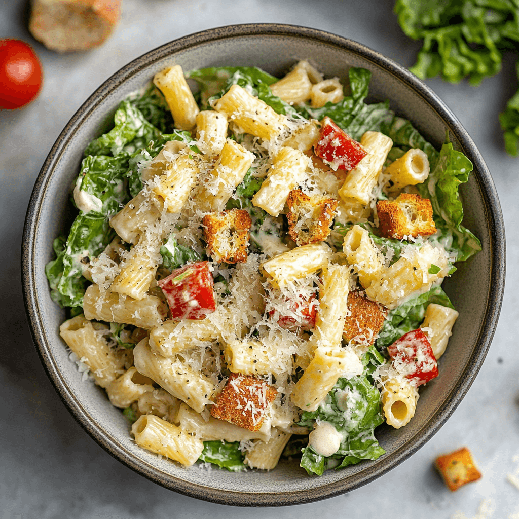 Perfect Caesar Pasta Salad